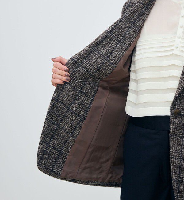 TOMORROWLAND collection「スライバーウィンドウ 1Bジャケット」|テーラードジャケット|