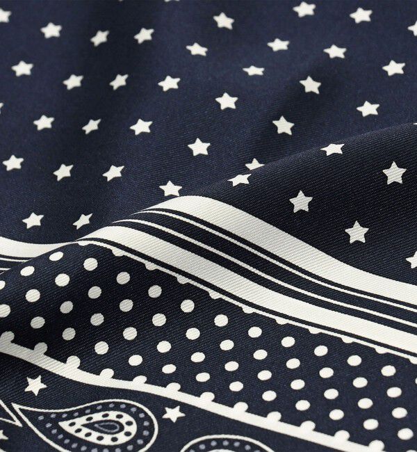 TOMORROWLAND GOODS「TOMORROWLAND シルクバンダナ柄スカーフ」|バンダナ・スカーフ|