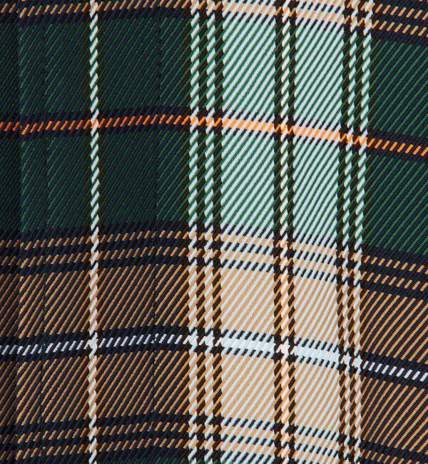 CABaN「ポリエステル ビッグチェックジャカード ステンカラーコート」|ステンカラーコート|