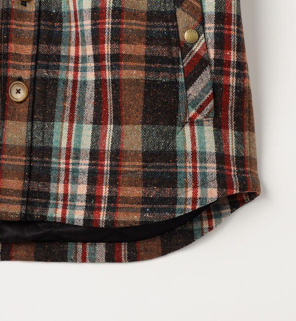 CABaN「ネップウール チェックCPOブルゾン」|ブルゾン・スタジャン|