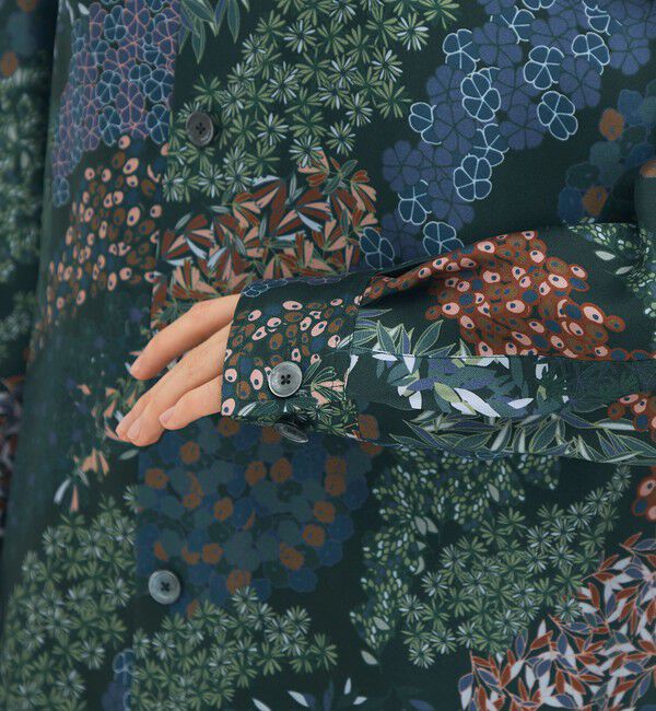 CABaN「シルクツイル FLOWER RIVER レギュラーカラーシャツ」|シャツ・ブラウス|