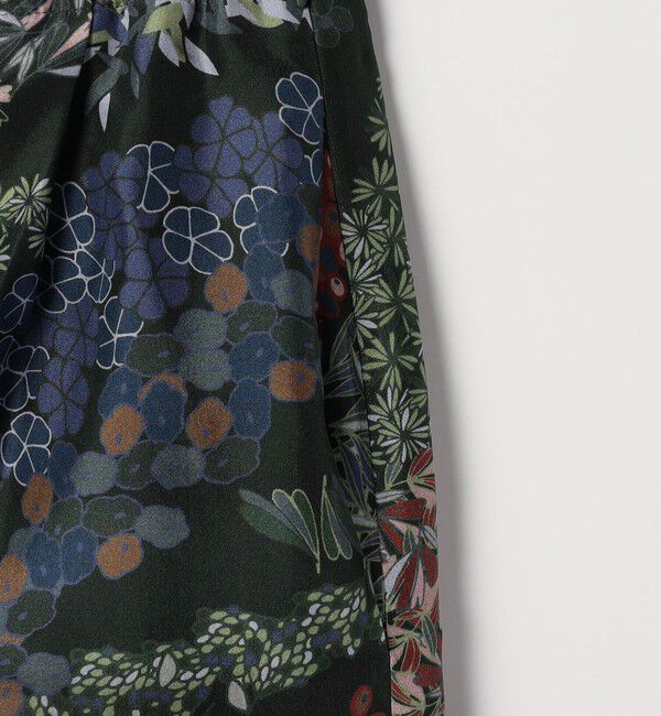 CABaN「 FLOWER RIVERプリント タックロングスカート」|スカート|