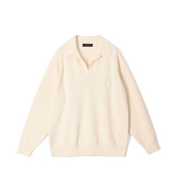 CABaN「コットンカシミヤ ポロスキッパー」|ニット・セーター|41 アイボリー
