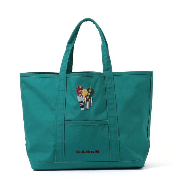 CABaN「Elephant刺繍 プレイフルトートバッグ」|トートバッグ|53 グリーン