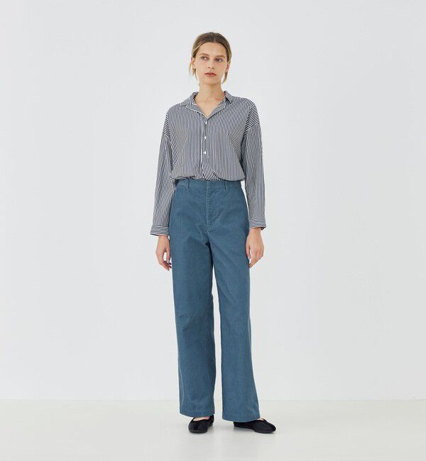 GALERIE VIE「シルキーコットン スキッパーブラウス」|シャツ・ブラウス|