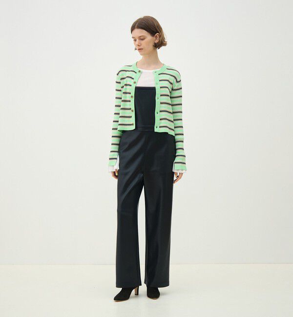 MACPHEE「コットンリブ クルーネックカーディガン」|カーディガン|