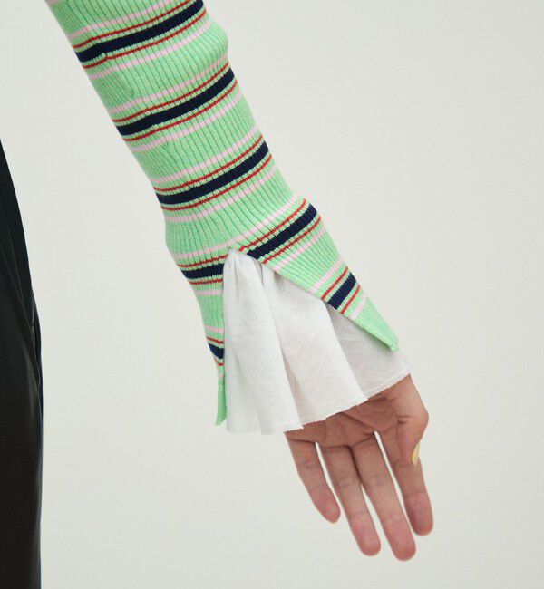 MACPHEE「コットンリブ クルーネックカーディガン」|カーディガン|