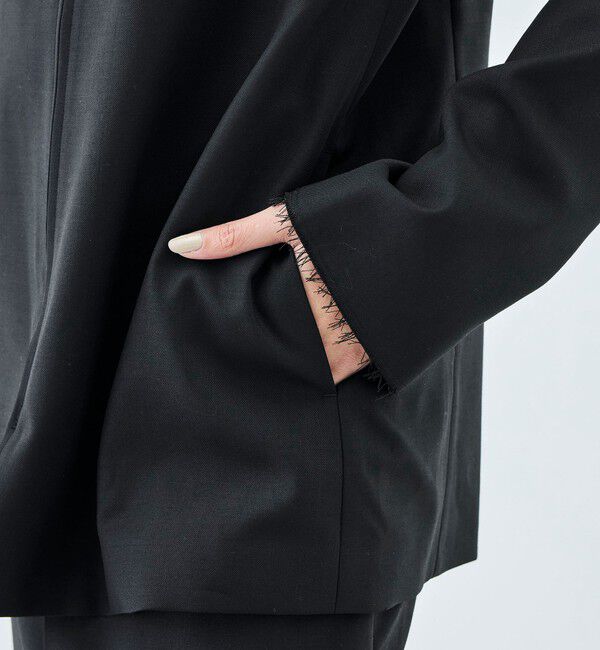 Edition「ドライツイル ZIPジャケット」|ノーカラージャケット|