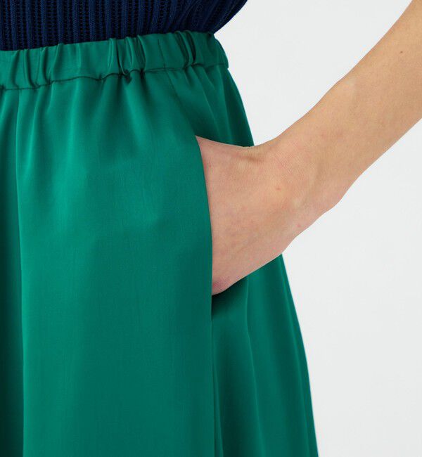 Ballsey「ライトウェイトサテン マーメイドスカート」|フレア|