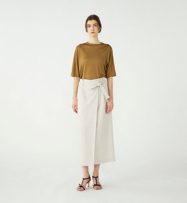 Ballsey「エヴァーシルク ハーフスリーブプルオーバー」|ニット・セーター|