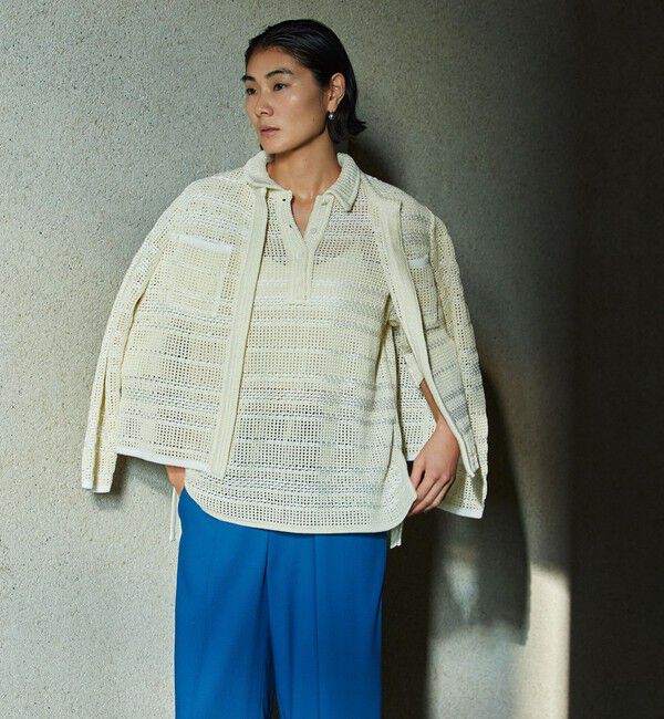 Ballsey「ドライコットン クルーネックカーディガン」|カーディガン|11 オフホワイト