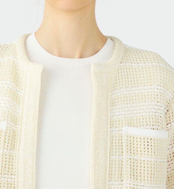 Ballsey「ドライコットン クルーネックカーディガン」|カーディガン|