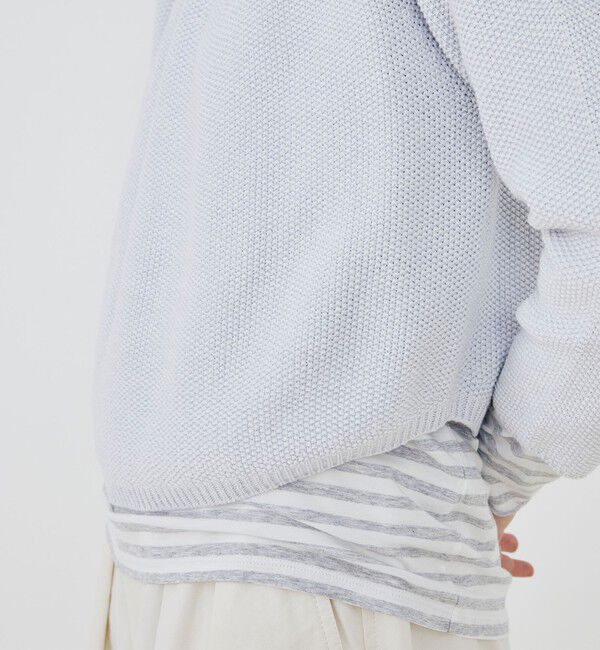 GALERIE VIE「コットンカノコ バックジッププルオーバー」|ニット・セーター|