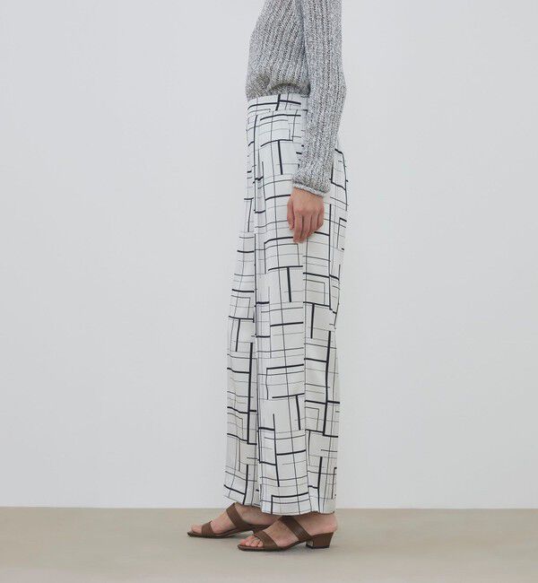 DES PRES「 ウィンドウフレームプリント タックセミワイドパンツ」|その他|