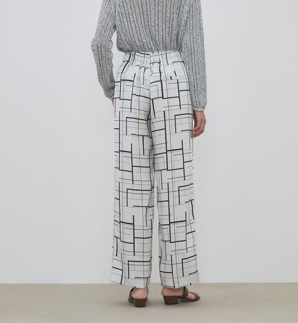 DES PRES「 ウィンドウフレームプリント タックセミワイドパンツ」|その他|