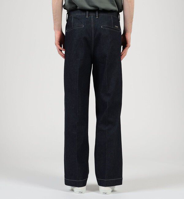 TOMORROWLAND MENS「9.5OZコットンデニム 1プリーツバレルパンツ」|デニム|