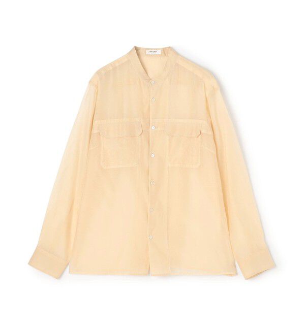 MACPHEE「シルクブレンドスラブ チュニックシャツ」|シャツ・ブラウス|41 ライトベージュ