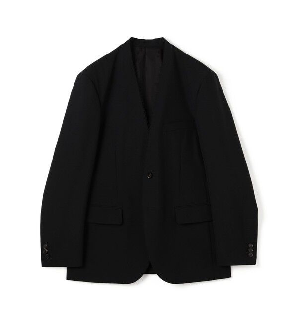 Edition「ウールドスキン 2Bノーカラージャケット」|ノーカラージャケット|19 ブラック