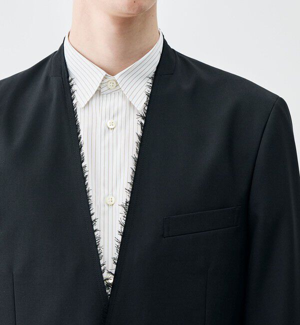 Edition「ウールドスキン 2Bノーカラージャケット」|ノーカラージャケット|