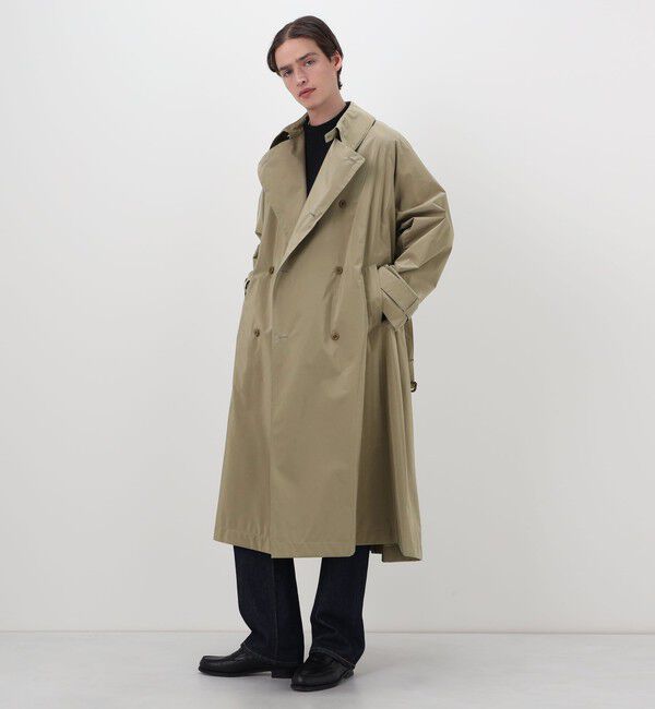 TOMORROWLAND BUYING WEAR「HAVERSACK ATTIRE シルクコットン ダブルブレト ベルテッドコート」|トレンチコート|