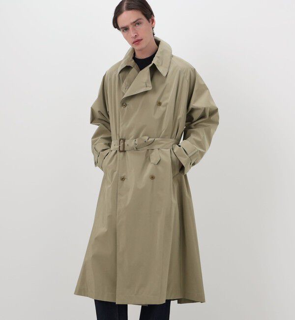 TOMORROWLAND BUYING WEAR「HAVERSACK ATTIRE シルクコットン ダブルブレト ベルテッドコート」|トレンチコート|