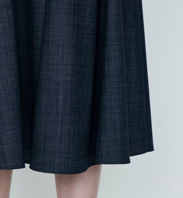 TOMORROWLAND collection「コンフォートデニム アシンメトリードレープワンピース」|ワンピース|