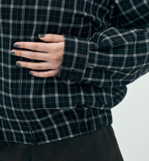 Edition「edition pourell Super 120'sトロチェック コットンカラーブルゾン」|ブルゾン・スタジャン|