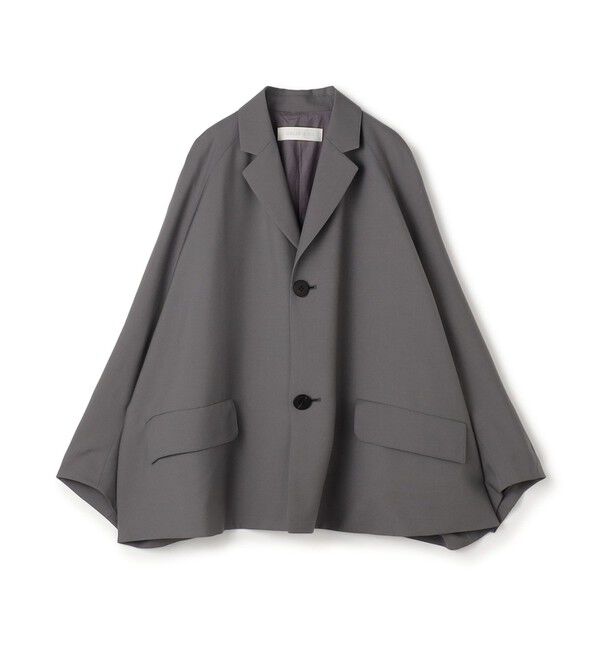 GALERIE VIE「ウォッシャブルトロピカル チェスターカラージャケット」|その他|17 チャコールグレー