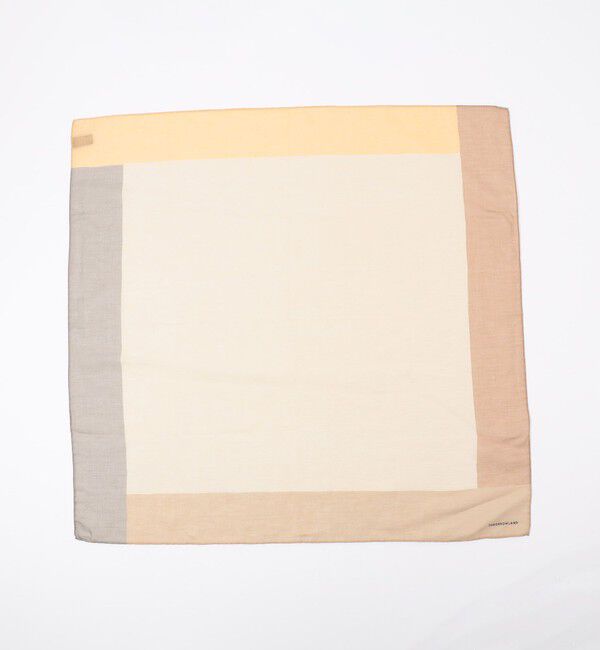 TOMORROWLAND GOODS「TOMORROWLAND コットンリネンシルク パネルスカーフ」|バンダナ・スカーフ|