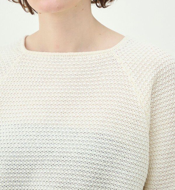 MACPHEE「ギマコットン スクエアネックプルオーバー」|ニット・セーター|