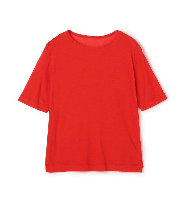 MACPHEE「シアージャージー ハーフスリーブプルオーバー」|Tシャツ・カットソー|35 レッド
