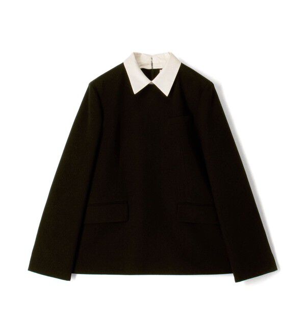 DES PRES「ウールジョーゼット プルオーバーブラウス」|シャツ・ブラウス|19 ブラック
