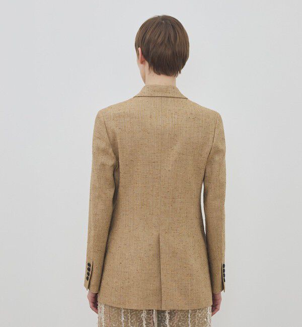 DES PRES「リネンストライプ ピークドラペル ダブルブレステッドジャケット」|テーラードジャケット|