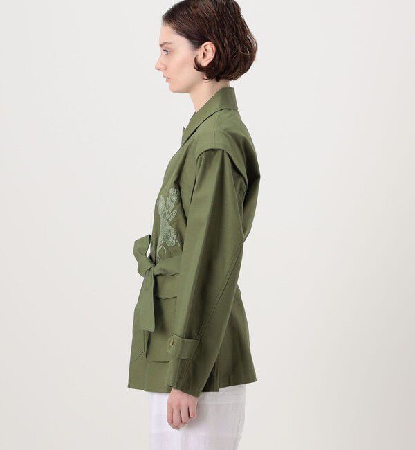 SOULEIADO「バックサテン 2-wayミリタリージャケット」|ミリタリージャケット|