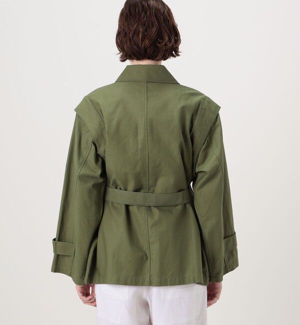 SOULEIADO「バックサテン 2-wayミリタリージャケット」|ミリタリージャケット|