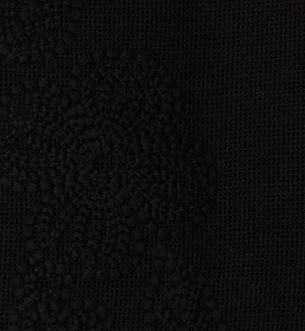 Ballsey「フラワーメッシュエンブロイダリー Vカラージャケット」|ノーカラージャケット|