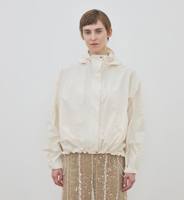 DES PRES「ポリエステルナイロンコットン フーディテックブルゾン」|ブルゾン・スタジャン|