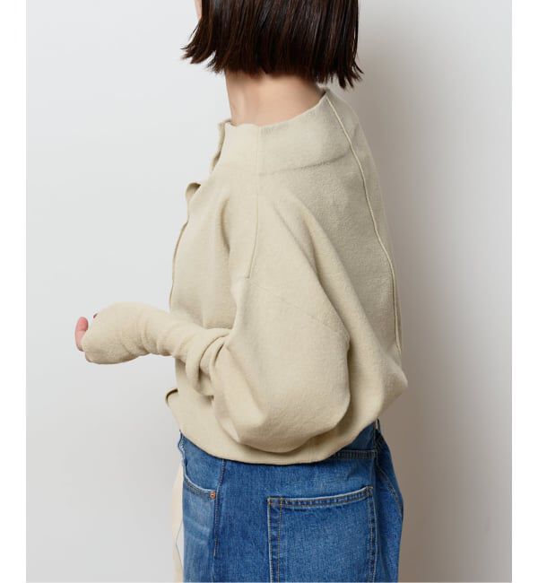  「2WAYワイドネックルーズKNIT CARDIGAN TOPS：ニット」|ニット・セーター|