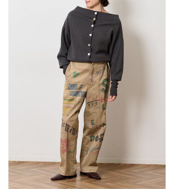  「2WAYワイドネックルーズKNIT CARDIGAN TOPS：ニット」|ニット・セーター|