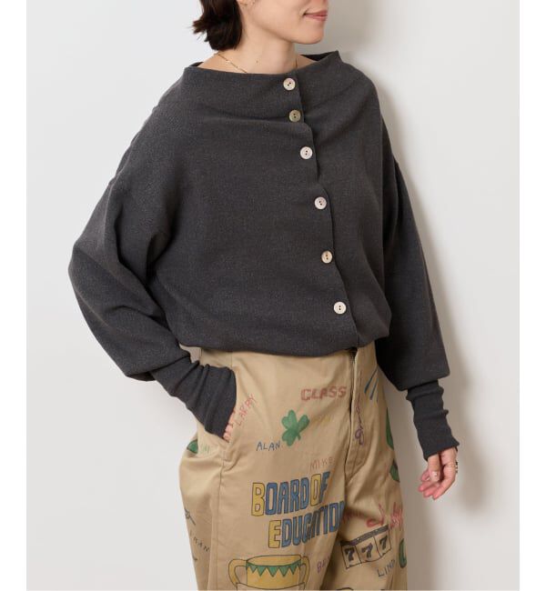  「2WAYワイドネックルーズKNIT CARDIGAN TOPS：ニット」|ニット・セーター|