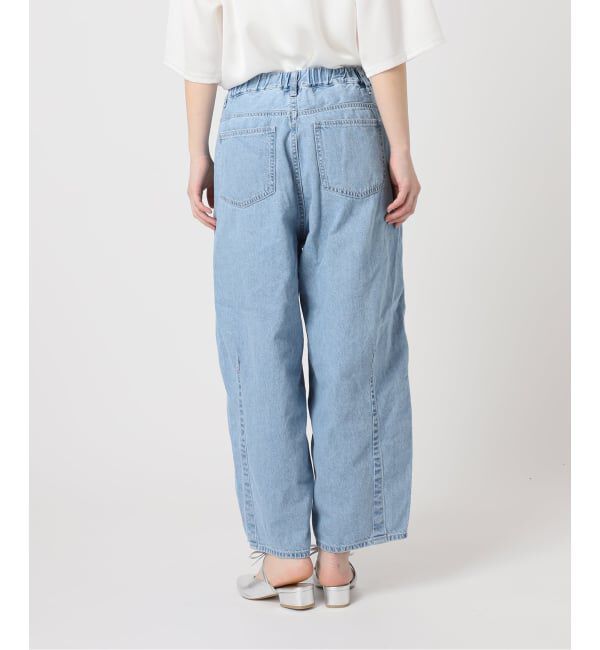  「ライトデニムバレルデニムパンツ」|デニム|