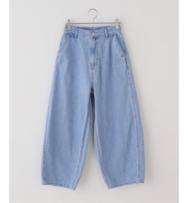  「ライトデニムバレルデニムパンツ」|デニム|