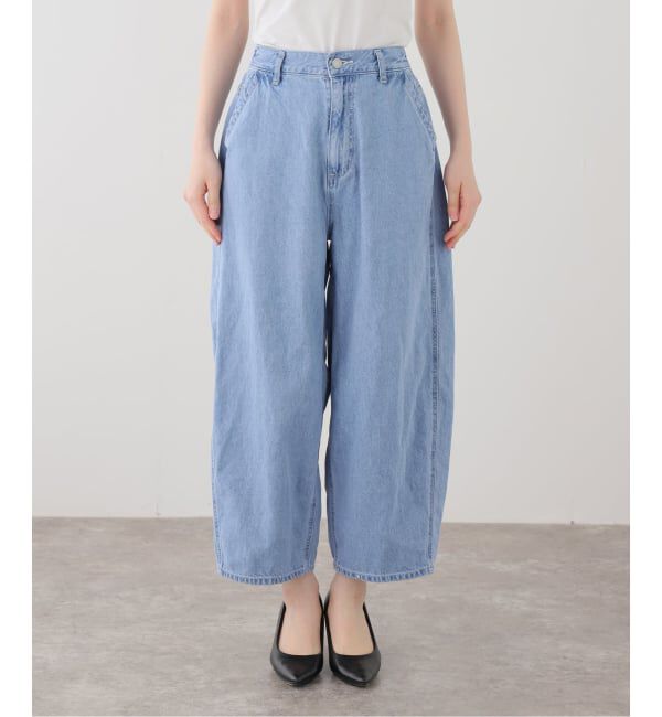  「ライトデニムバレルデニムパンツ」|デニム|