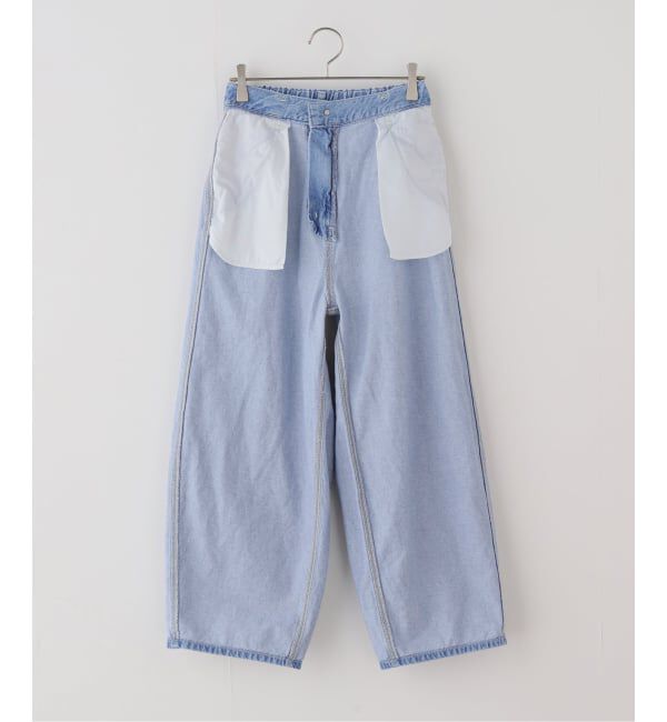  「ライトデニムバレルデニムパンツ」|デニム|