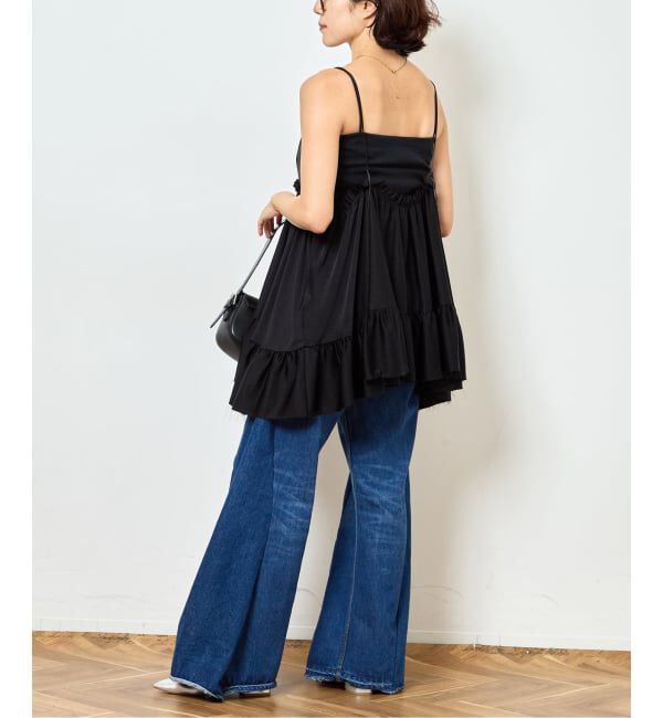  「《予約》SATIN RUFFLE MINI DRESS：ワンピース」|ワンピース|