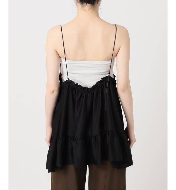  「《予約》SATIN RUFFLE MINI DRESS：ワンピース」|ワンピース|