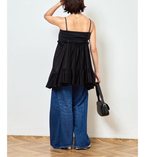  「《予約》SATIN RUFFLE MINI DRESS：ワンピース」|ワンピース|