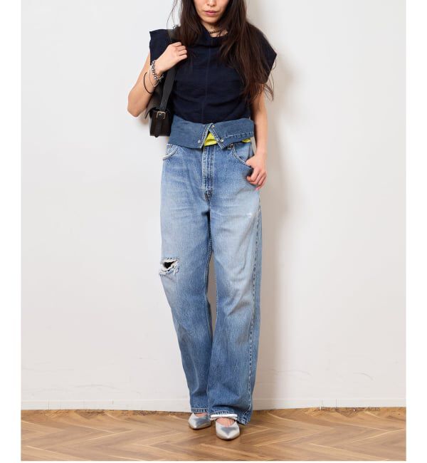  「《予約》TWEED CUT STAND NECK TOPS：カットソー」|Tシャツ・カットソー|