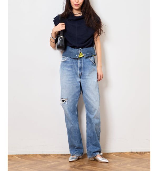  「《予約》TWEED CUT STAND NECK TOPS：カットソー」|Tシャツ・カットソー|