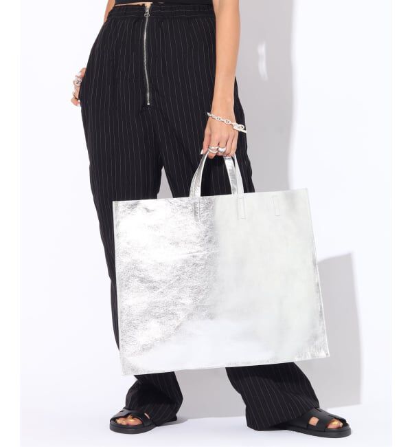  「【blancle/ ブランクレ】M.LEATHER FLAT TOTE」|トートバッグ|